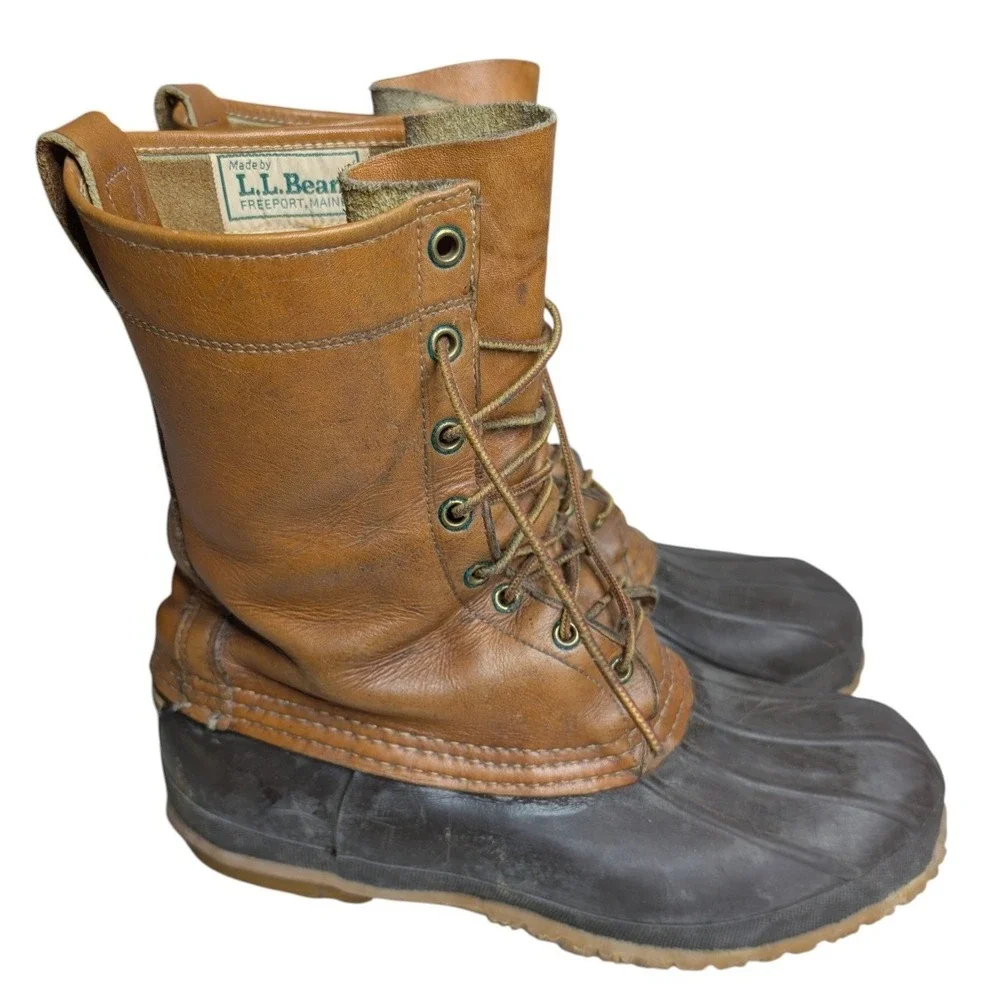 L.L.Bean Maine Hunting Shoe Mens 10M Brown 10